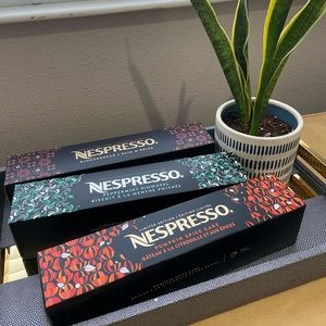 Nespresso Vertuo Line Gingerbread, pumpkin spice, peppermint sleeves
